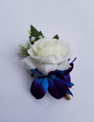 Rose galaxy orchid boutonniere