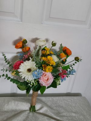 Summer faux wildflower bouquet - Image 9