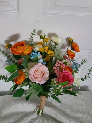 Summer faux wildflower bouquet - Image 7