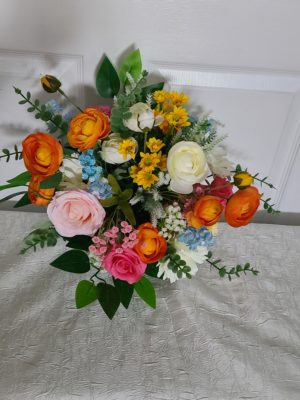 Summer faux wildflower bouquet - Image 6